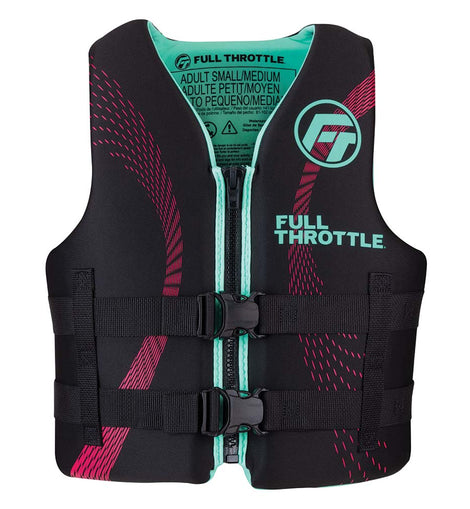 Full Throttle Adult Rapid-Dry Life Jacket - S/M - Aqua/Black [142100-505-030-22]