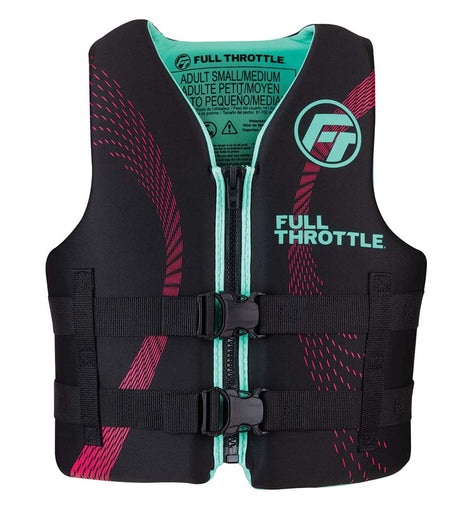 Full Throttle Adult Rapid-Dry Life Jacket - L/XL - Aqua/Black [142100-505-050-22]