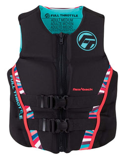 Full Throttle Womens Rapid-Dry Flex-Back Life Jacket - Womens M - Pink/Black [142500-105-830-22]