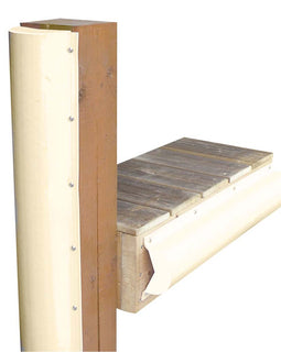 Dock Edge Piling Bumper - One End Capped - 6 - Beige [1020SF]