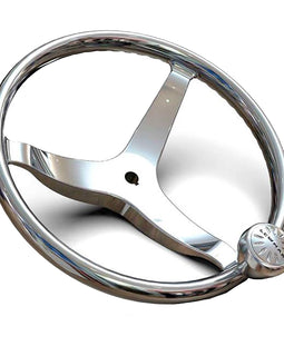 Lewmar 3 Spoke 13.5" Steering Wheel w/Power-Grip Knob [89700820]