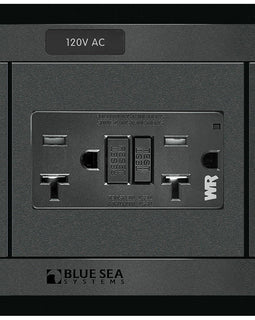 Blue Sea 1499 - 360 Panel - 120V AC GFCI Dual Outlet [1499]