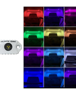 Black Oak Rock Accent Light - RGB - White Housing [MAL-RGB]