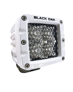 Black Oak 2" Marine LED Pod Light - Diffused Optics - White Housing - Pro Series 3.0 [2DM-POD10CR]