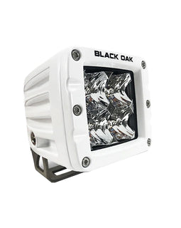 Black Oak 2" Marine LED Pod Light - Spot Optics - White Housing - Pro Series 3.0 [2SM-POD10CR]