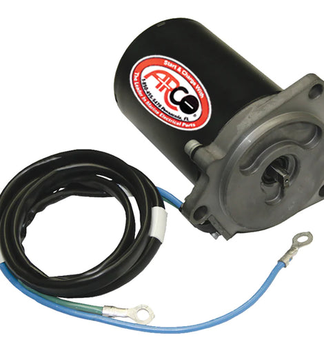 ARCO Marine Replacement Outboard Tilt Trim Motor - Yamaha, 2-Wire, 3 Bolt, Flat Blade Shaft [6263]