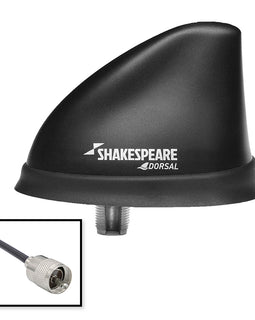 Shakespeare Dorsal Antenna Black Low Profile 26 RGB Cable w/PL-259 [5912-DS-VHF]