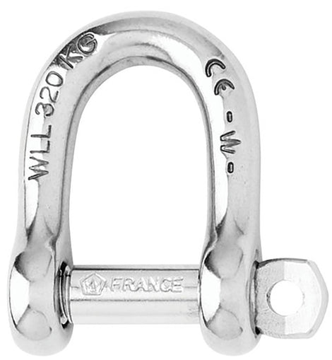 Wichard Self-Locking D Shackle - 12mm Diameter - 15/32