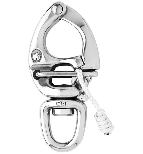 Wichard HR Quick Release Snap Shackle With Swivel Eye - 90mm Length - 3-35/64