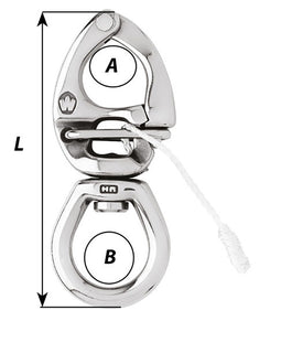 Wichard HR Quick Release Snap Shackle With Large Bail-110mm Length - 4-21/64" [02775]