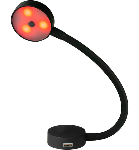 Sea-Dog LED Flex Neck Day/Night Light w/USB Socket - Red  White Light [404939-3]