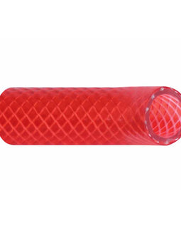 Trident Marine 1/2" x 50 Boxed Reinforced PVC (FDA) Hot Water Feed Line Hose - Drinking Water Safe - Translucent Red [166-0126]