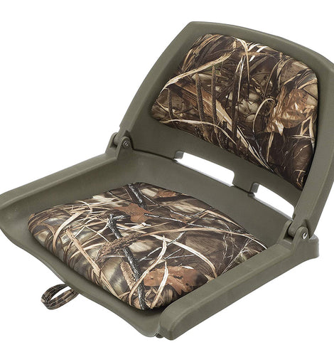 Attwood Swivl-Eze Padded Flip Seat - Camo [98391GNMX]